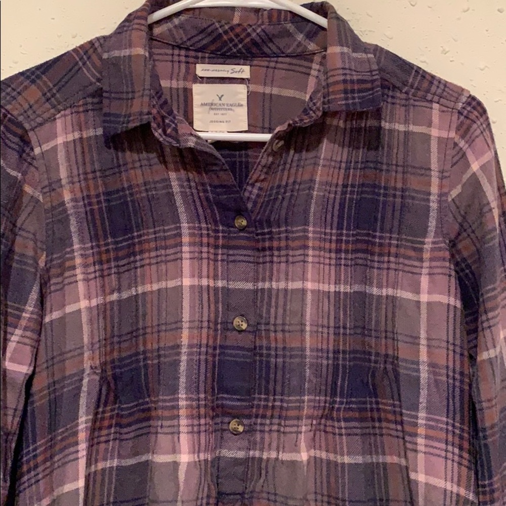 Half Buttoned Flannel - Picture 2 of 2